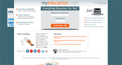 Desktop Screenshot of myeducation.com
